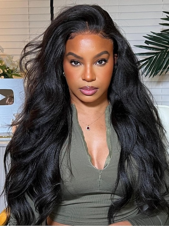 Yaki Straight 7x5 & 5x5 | Iconic No Knots / Put On & Go Glueless Lace Wig | Light Kinky Straight