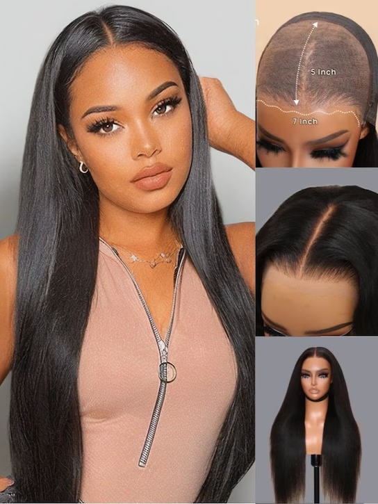 Iconic No Knots Wig 2.0™| 7x5 & 13x4 Lace Front Pre-Bleached Straight Glueless Wig - Human Hair