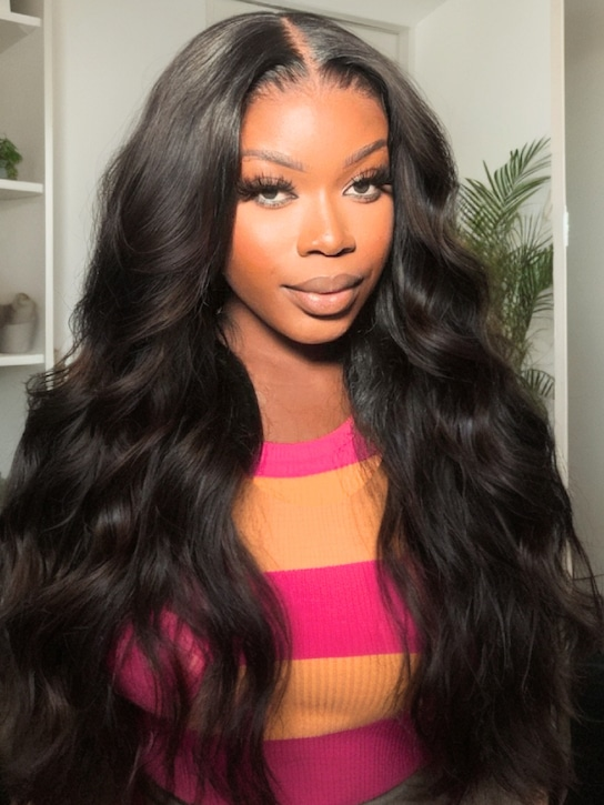 Body Wave Wig | Pre Bleached Invisible Knots - Glueless Wig