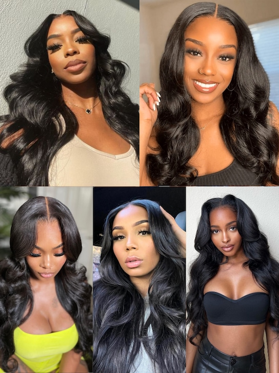 Body Wave Wig | Pre Bleached Invisible Knots - Glueless Wig