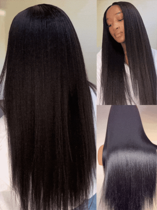 Yaki Straight 7x5 & 5x5 | Iconic No Knots / Put On & Go Glueless Lace Wig | Light Kinky Straight