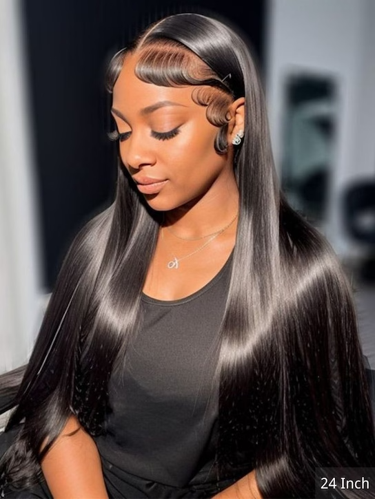 Iconic No Knots Wig 2.0™| 7x5 & 13x4 Lace Front Pre-Bleached Straight Glueless Wig - Human Hair