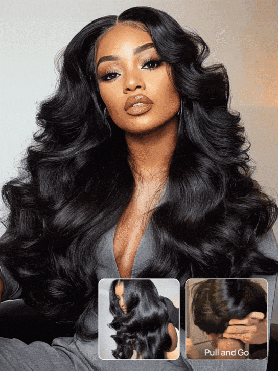 Body Wave Wig | Pre Bleached Invisible Knots - Glueless Wig