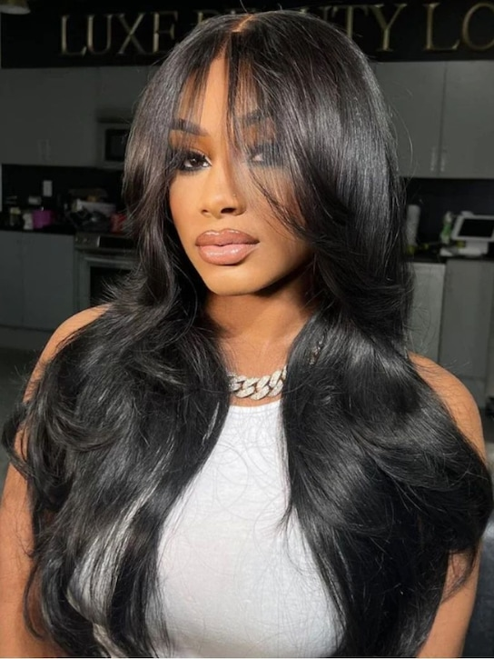 7x5 Icon No Knots & 13x4 3D Body Wave Lace Frontal Wig with Bangs | Put on & Go | Human Hair Wigs